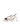 Women's chalk white leather kitten heel pointed toe slingback with asymmetric strap detail