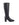 Black knee-high boot with a square toe shape