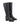 Black knee-high boot with a square toe shape