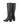 Black knee-high boot with a square toe shape