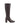 Chocolate knee-high boot with a square toe shape