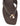 Women's chocolate brown leather flat thongs with gold embellishment 
