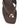 Women's chocolate brown leather flat thongs with gold embellishment 