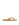 Women's tan leather flat thongs with gold embellishment 