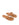 Women's tan leather flat thongs with gold embellishment 