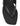Women's black leather flat thongs 