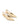 Women's custard yellow leather point toe slingback pumps 
