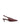 Women's red wine leather point toe slingback pumps 