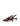 Women's red wine leather point toe slingback pumps 
