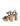 Brown high-heeled sandals with cork platforms on a white background