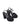 Hannah Platform Sandals - Black Suede