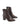 Brown ankle boot with pointed toe shape