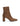 Brown suede ankle sock boot with a pointed toe shape