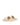 Women's beige leather footbed slide with puffy vamp upper