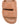 Women's brown tan leather footbed slide with puffy vamp upper