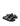 Lance Footbed Slides - Black Leather