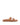 Women's brown leather strappy footbed slide