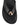 Women's black leather footbed thong with gold embellishment 