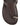 Women's chocolate brown footbed leather sandals with gold accent toe ring