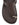 Women's chocolate brown footbed leather sandals with gold accent toe ring
