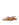 Women's tan leather sandal with footbed sole and gold toe ring
