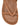 Women's strappy footbed sandal in tan leather