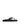 Layla Footbed Thongs - Black Leather