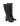 Black knee-high boot with rounded toe shape