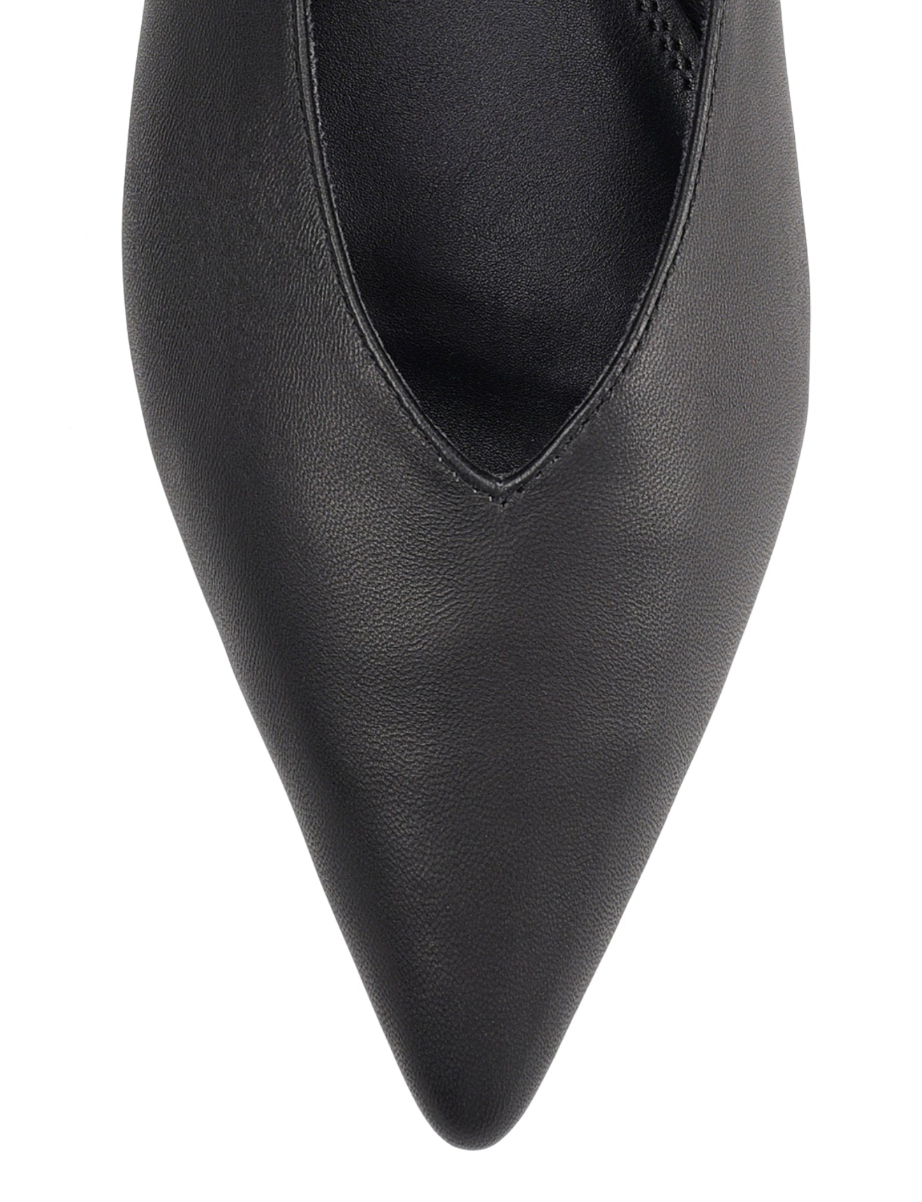 Locke Flat Pumps - Black Leather