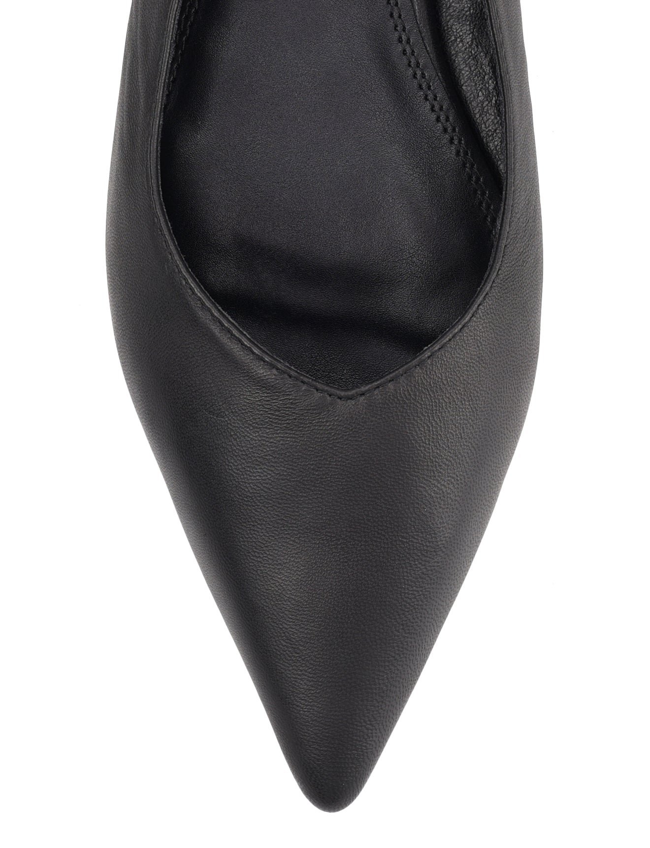 Lorie Slingback Flats - Black Leather