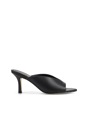 Women's open toe pointed stiletto heeled mule
