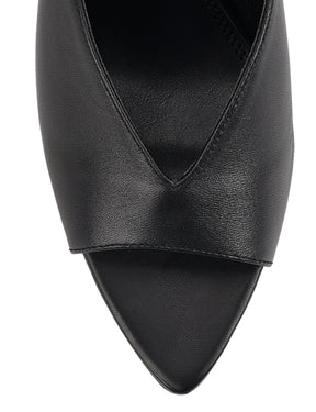 Women's open toe pointed stiletto heeled mule