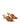 Women's tobacco tan suede stiletto heel mule with deep cut throat