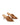 Women's tobacco tan suede stiletto heel mule with deep cut throat
