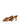 Women's tobacco tan suede stiletto heel mule with deep cut throat