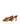 Women's tobacco tan suede stiletto heel mule with deep cut throat