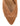 Women's tobacco tan suede stiletto heel mule with deep cut throat