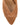 Women's tobacco tan suede stiletto heel mule with deep cut throat