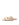 Women's beige leather flat slide for summer