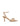 Madison Point Toe Strappy Heel - Almond Tan Leather