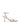 Mahalia Strappy Heels - Silver Metallic Leather