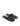 Melissa Flat Sandals - Black Leather