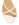 Women's flat strappy sandal with gold metallic toe ring in bone leather