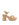 Women's natural raffia platform strappy sandal