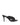 Women's black satin stiletto mules with square toe and knot detailing