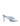 Women's blue satin stiletto mules with square toe and knot detailing