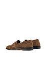 Women's brown suede loafer