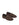 Women's chocolate brown suede flat loafer