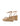 Women's TAN leather espadrille style roped wedge 
