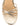 Women's gold metallic leather espadrille style roped wedge 